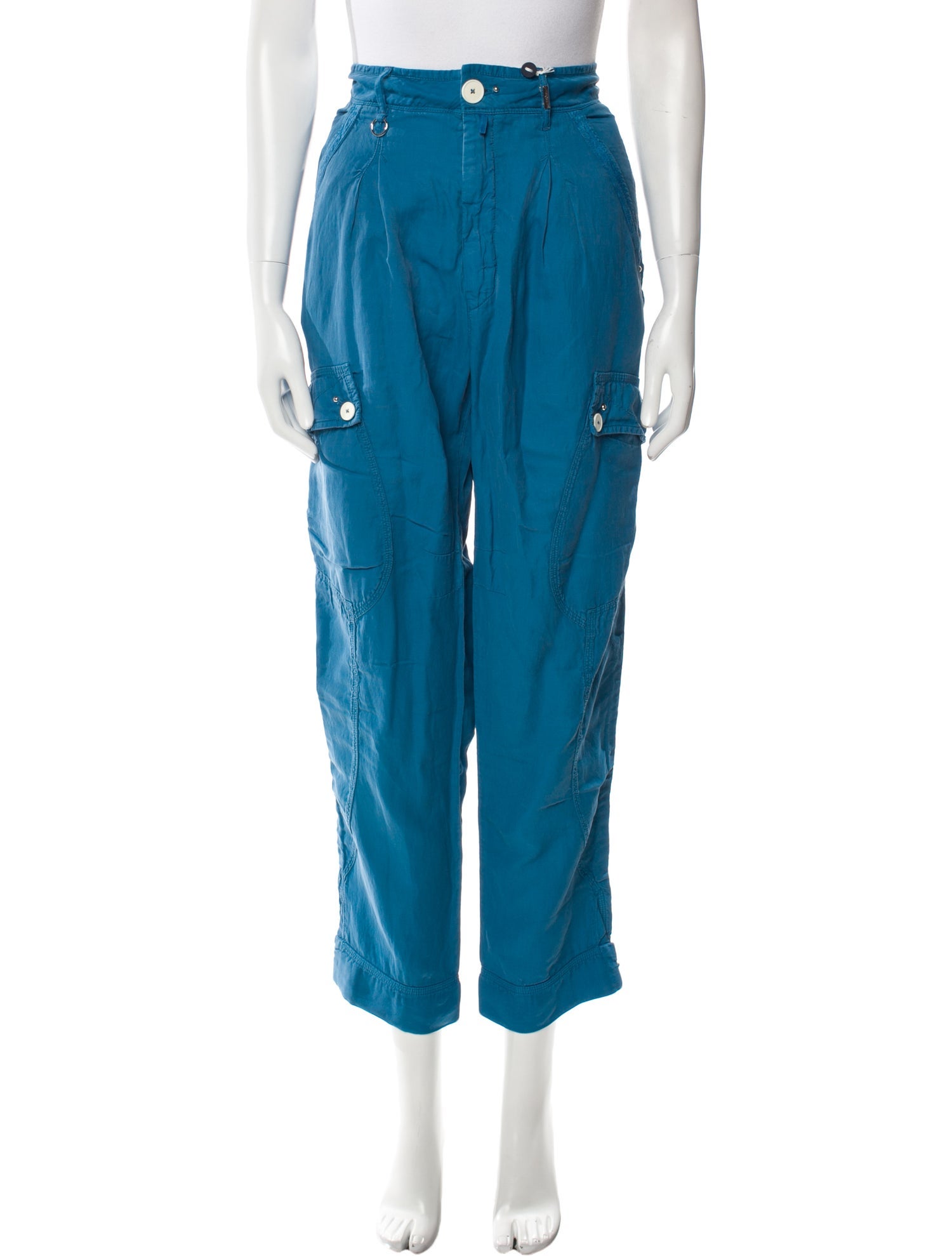 High Straight Leg Pants