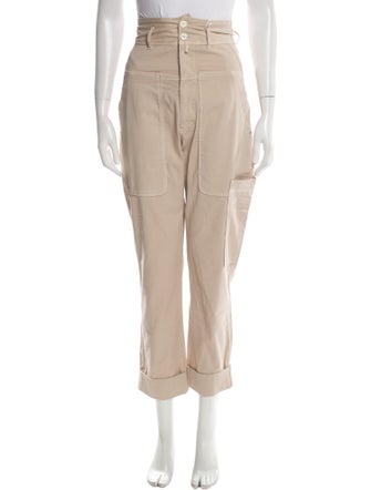 High Straight Leg Pants