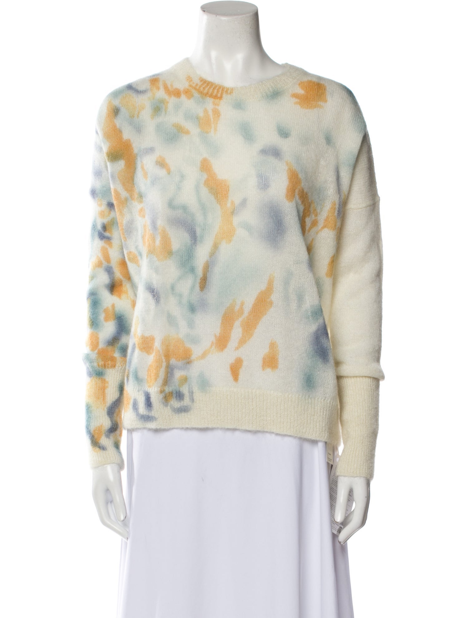 High Printed Crew Neck Sweater