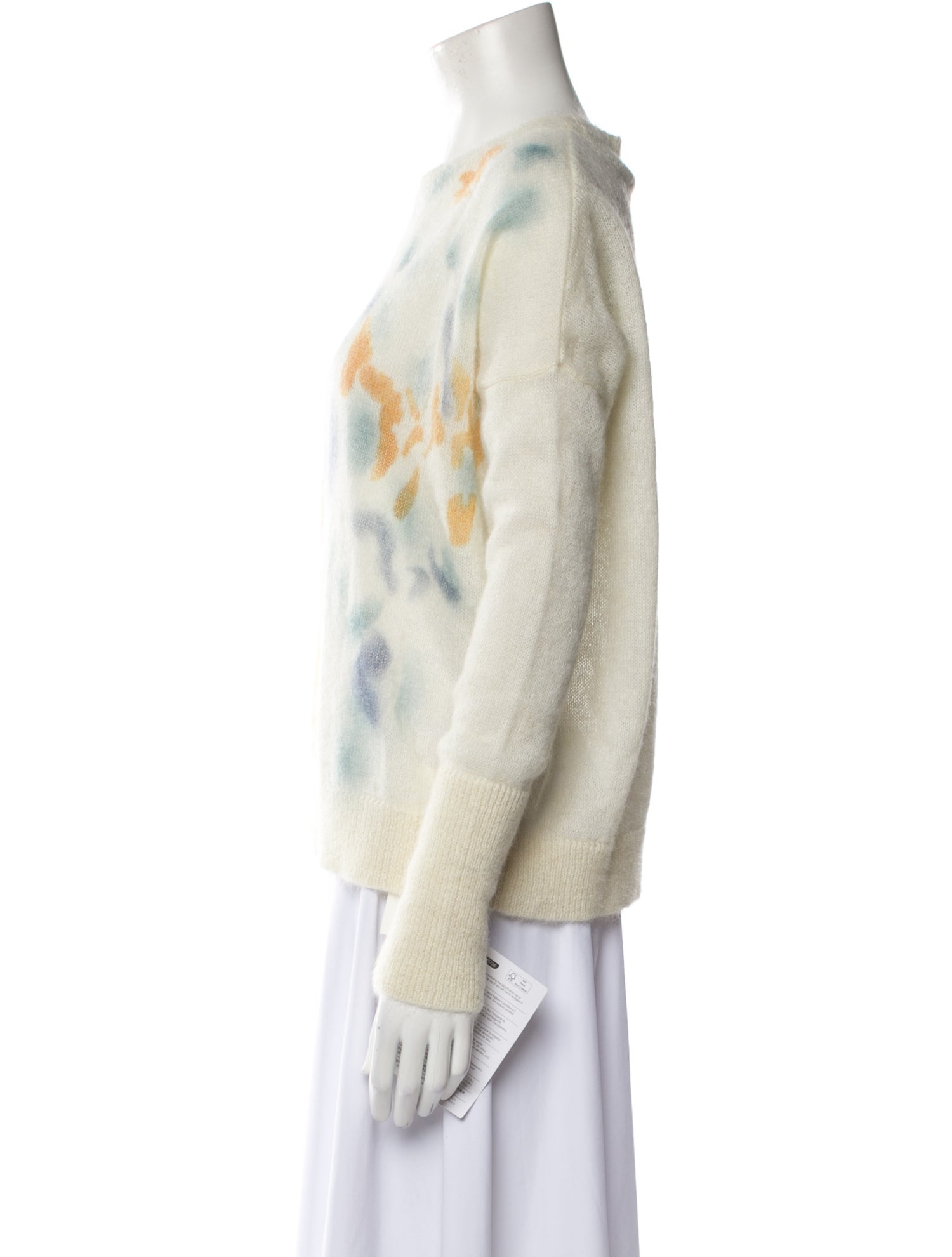 High Printed Crew Neck Sweater