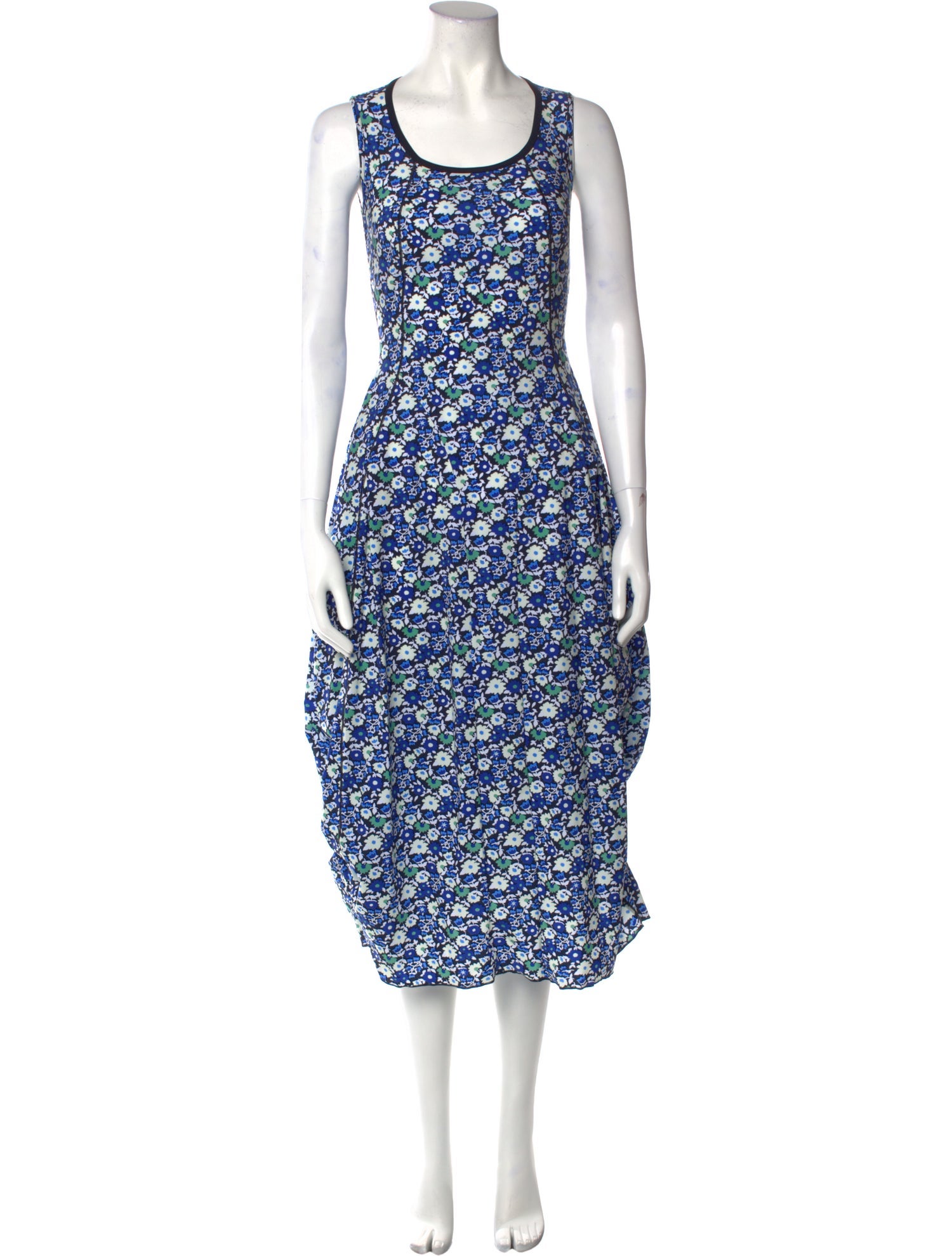 High Floral Print Long Dress w/ Tags