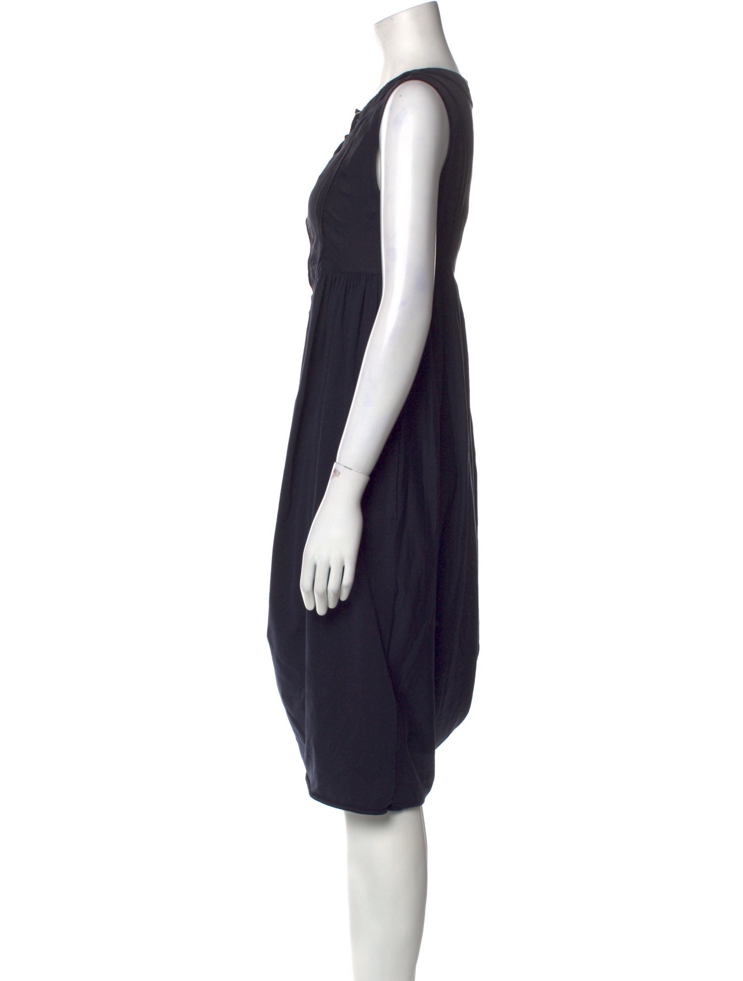 High Crew Neck Knee-Length Dress w/ Tags