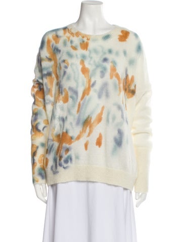 High Knitwear Tie-Dye Print Crew Neck Sweater XL