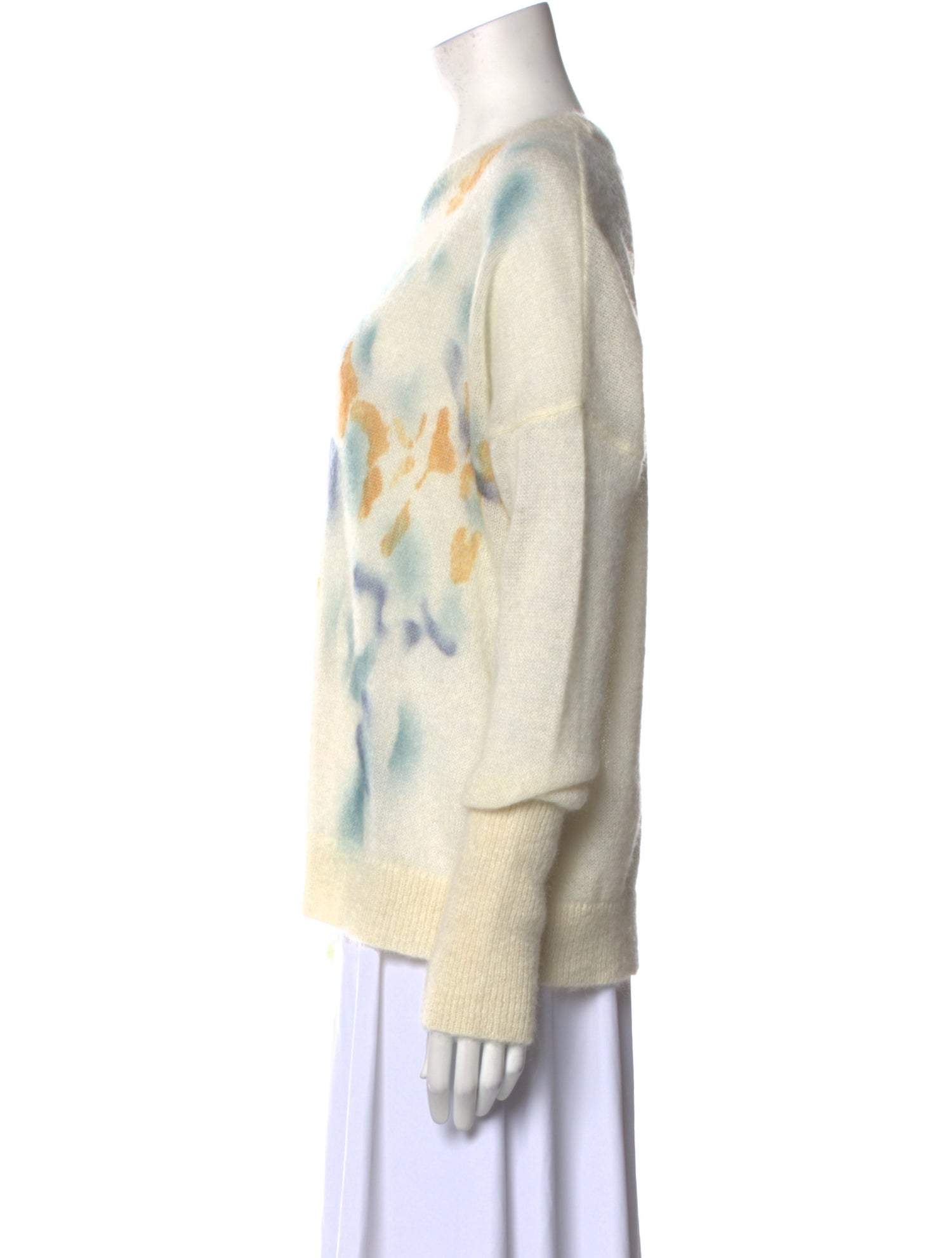 High Printed Crew Neck Sweater w/ Tags