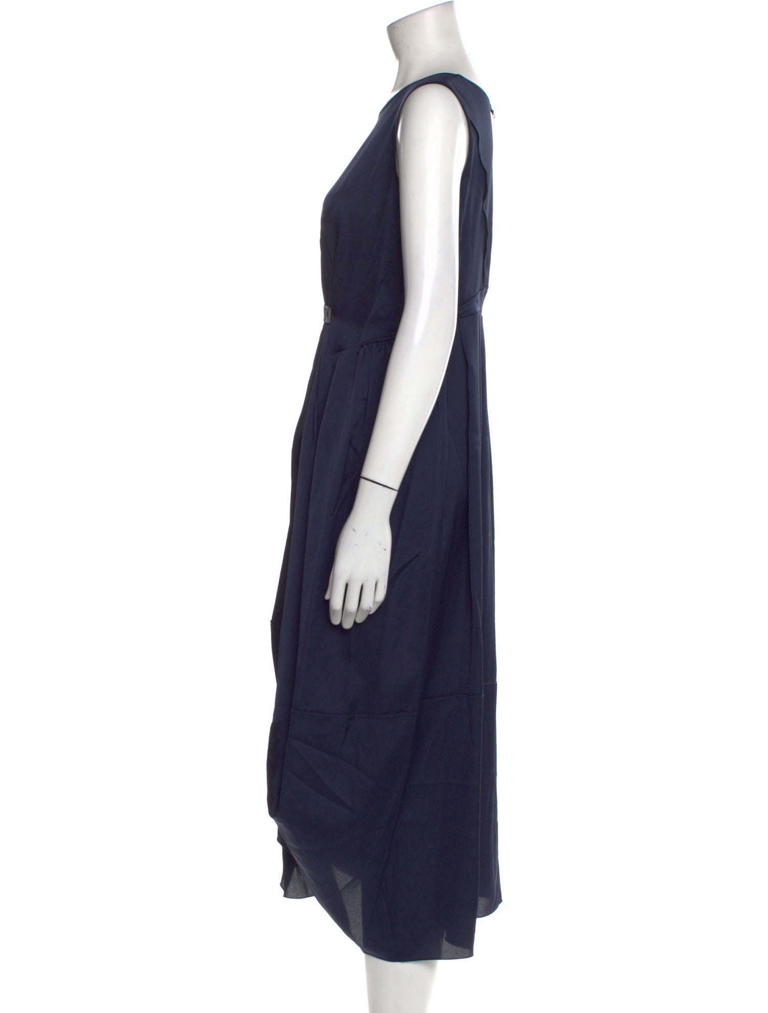 High Crew Neck Midi Length Dress w/ Tags