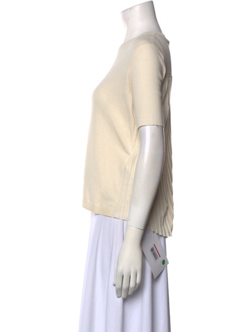 High Bateau Neckline Short Sleeve Top