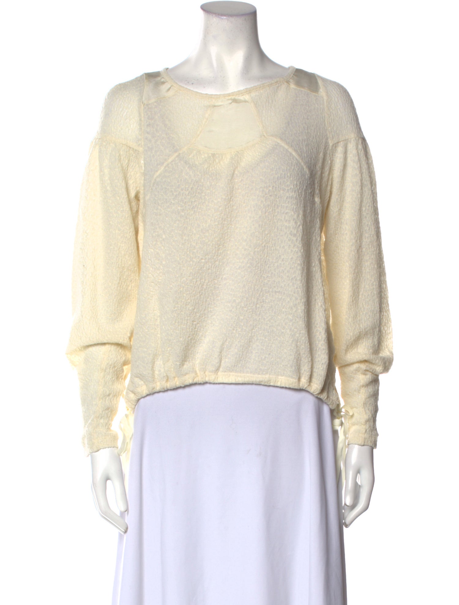 High Bateau Neckline Long Sleeve Sweatshirt w/ Tags