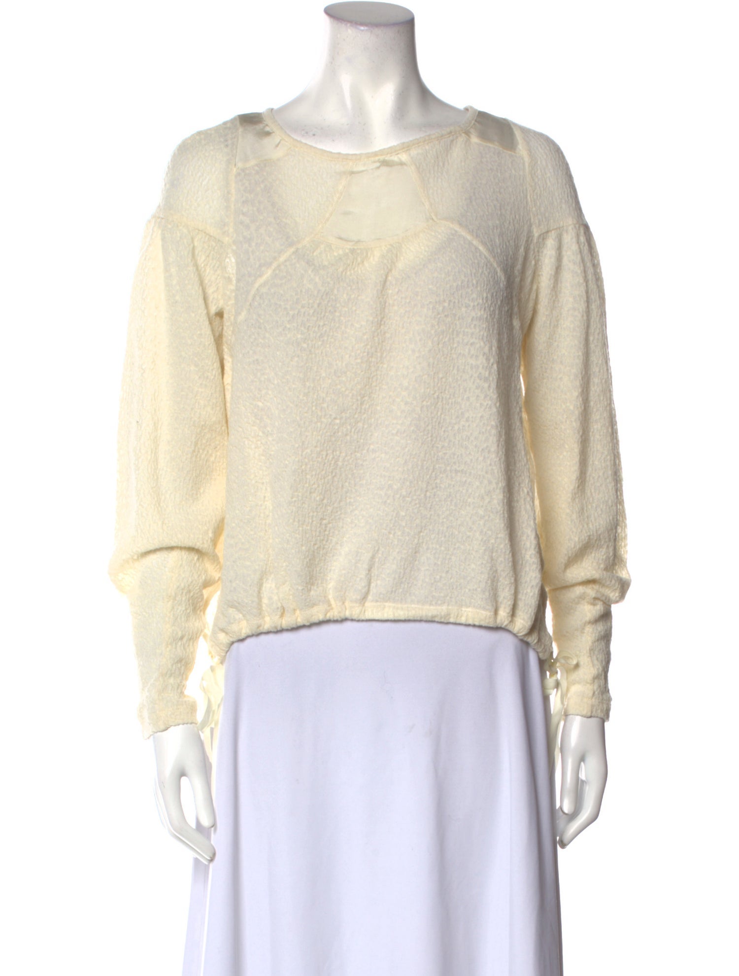 High Wool Bateau Neckline Top w/ Tags