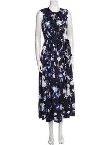 High Jumpsuits and Rompers Floral Print Crew Neck Jumpsuit US 6 | M