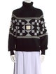 High Sport Printed Turtleneck Sweater