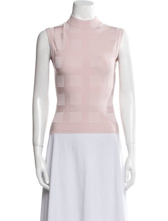 High Sport Mock Neck Sleeveless Top