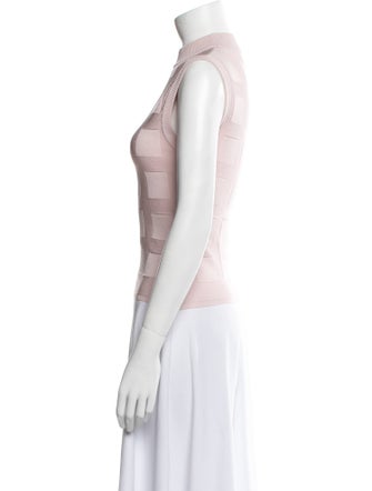 High Sport Mock Neck Sleeveless Top