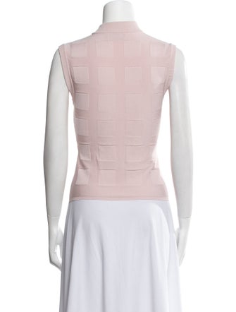 High Sport Mock Neck Sleeveless Top