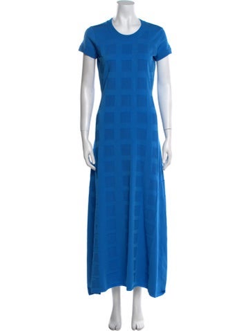 High Sport Dresses Plaid Print Long Dress M