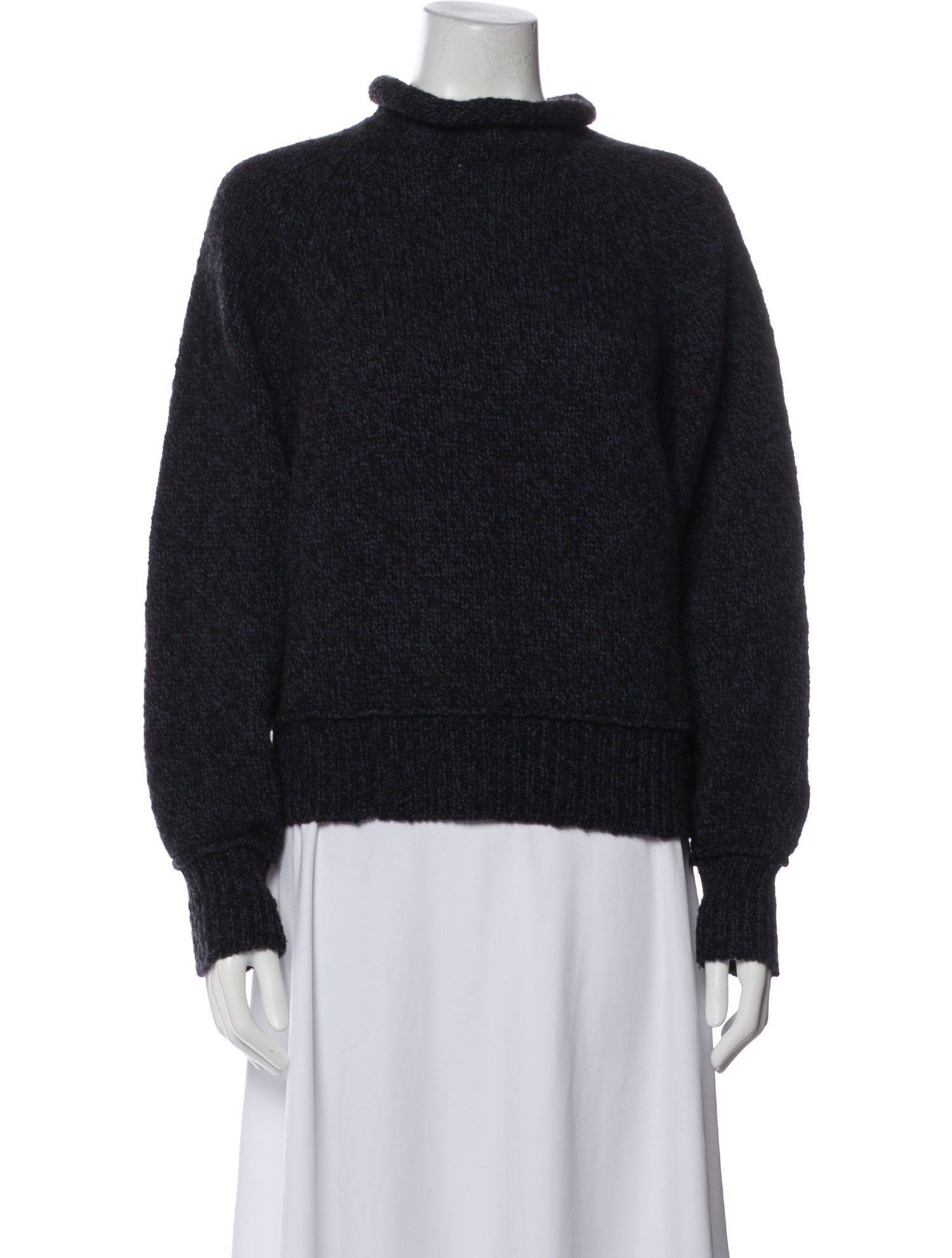 High Sport Lambswool Mock Neck Sweater