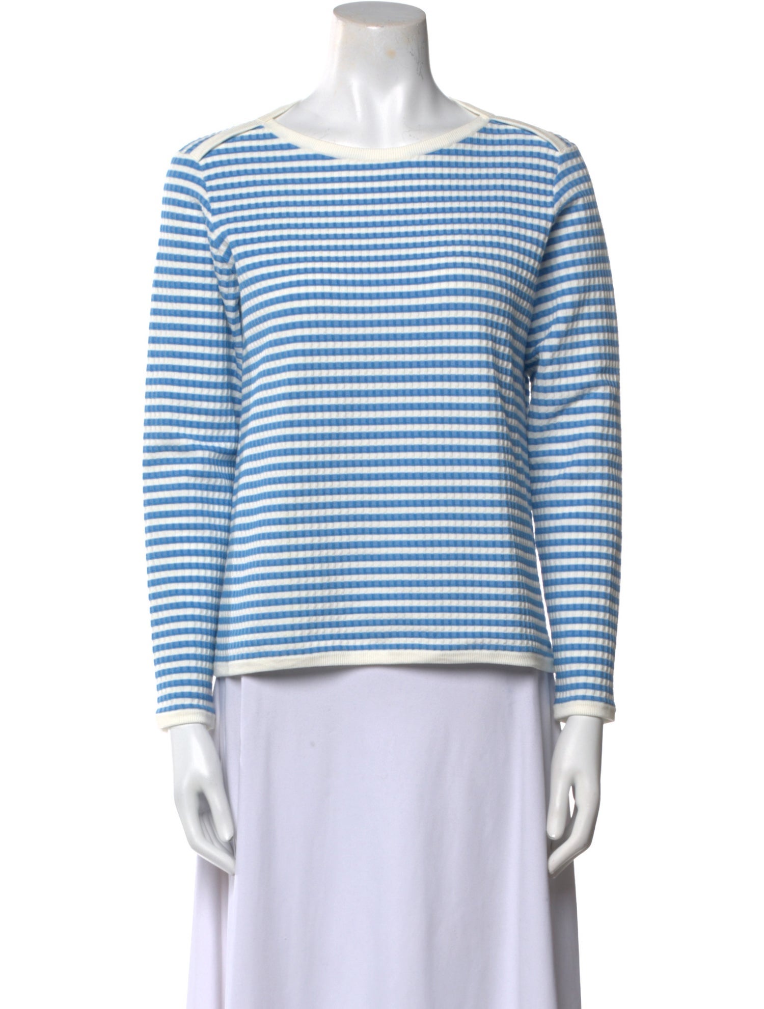 High Sport Striped Crew Neck Top