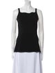 High Sport Square Neckline Sleeveless Top