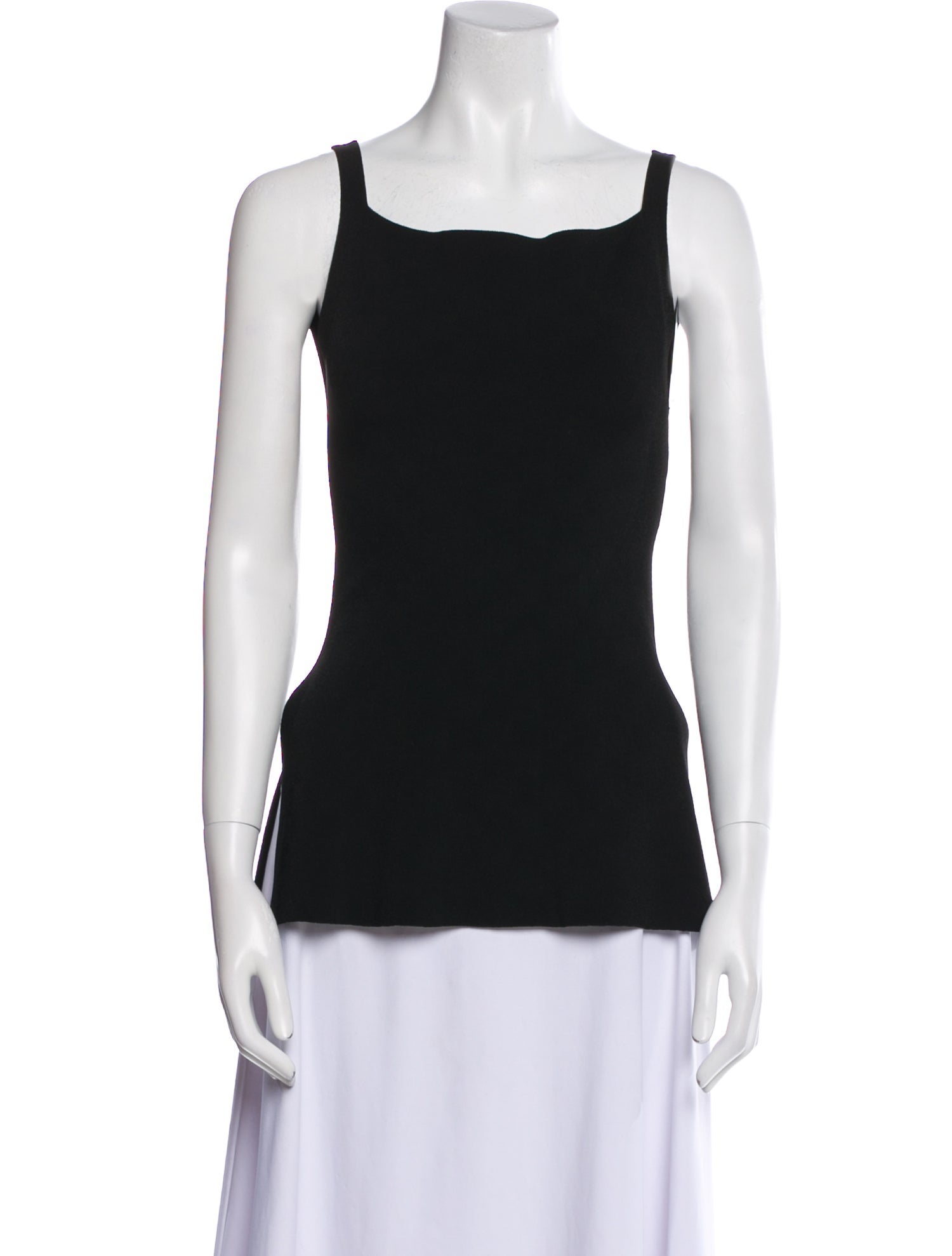 High Sport Square Neckline Sleeveless Top