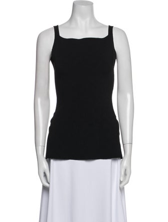 High Sport Square Neckline Sleeveless Top