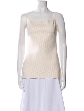 High Sport Square Neckline Sleeveless Top