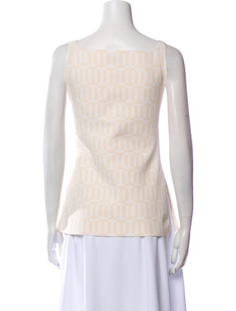 High Sport Square Neckline Sleeveless Top