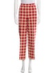 High Sport Plaid Print Wide Leg Pants