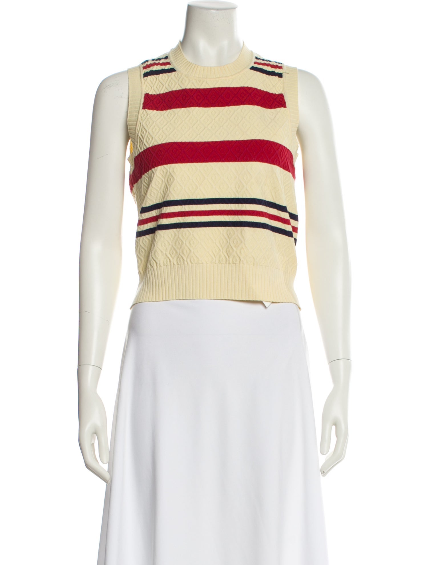 High Sport Striped Crew Neck Sweater