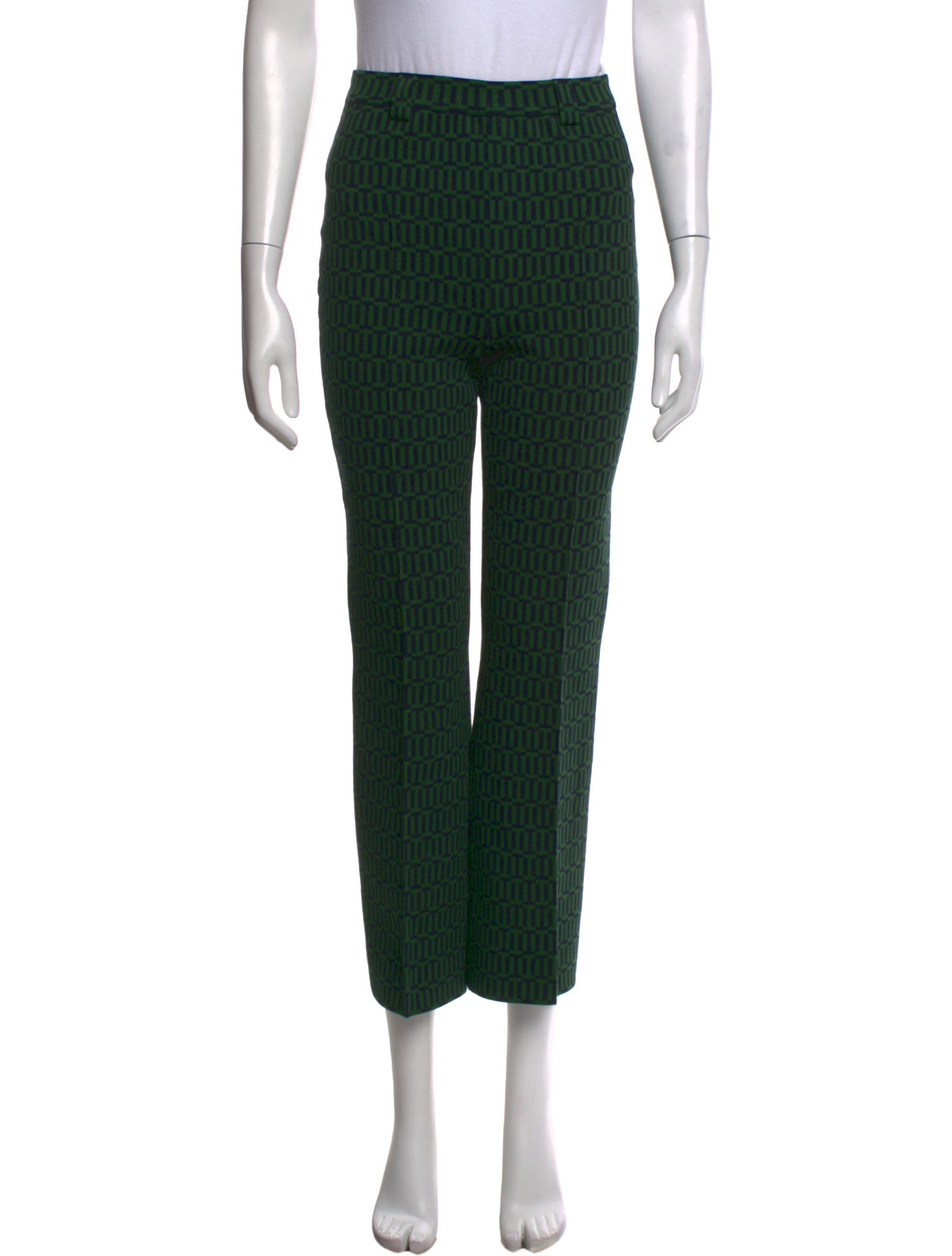 High Sport Patterned Straight Leg Pants