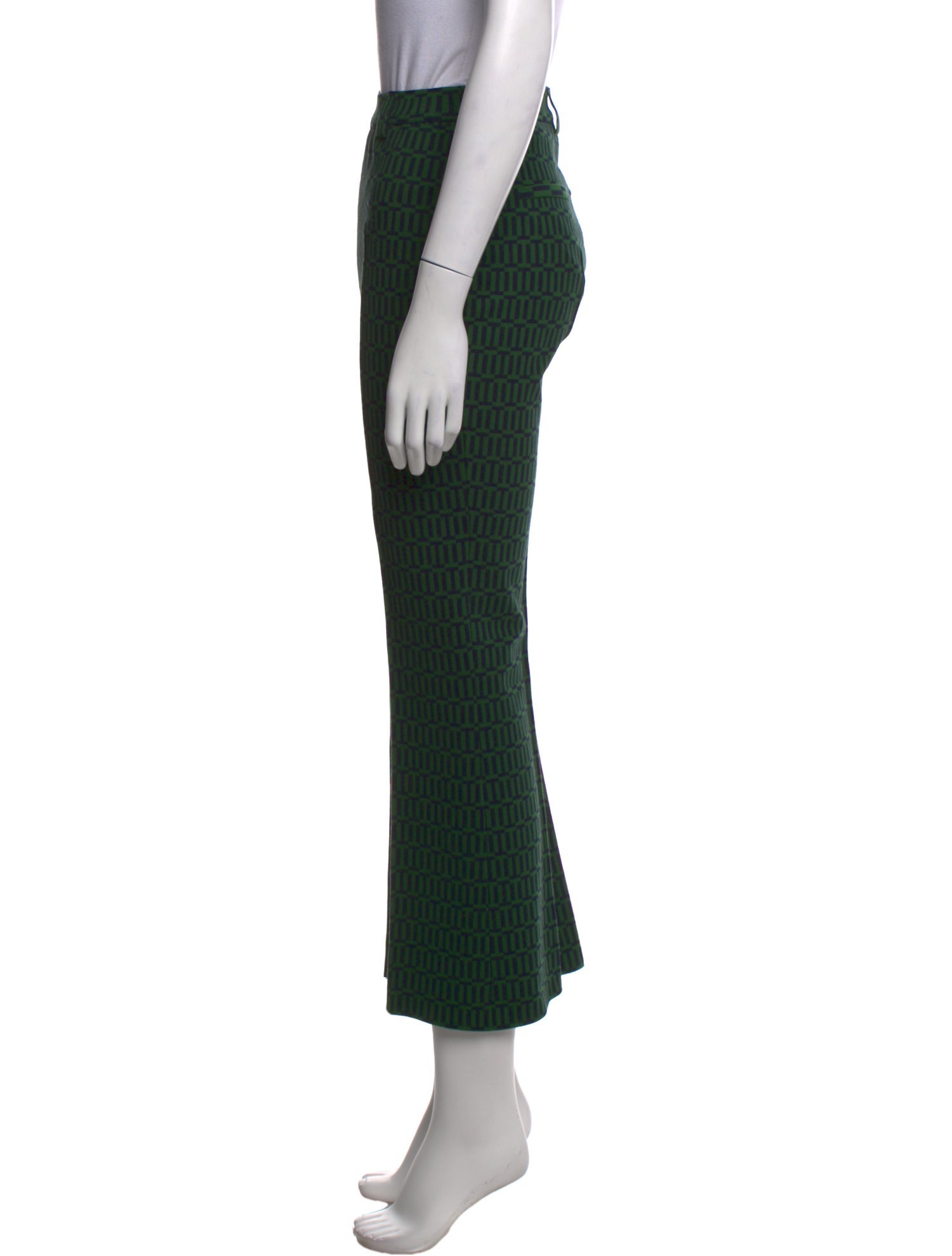 High Sport Patterned Straight Leg Pants