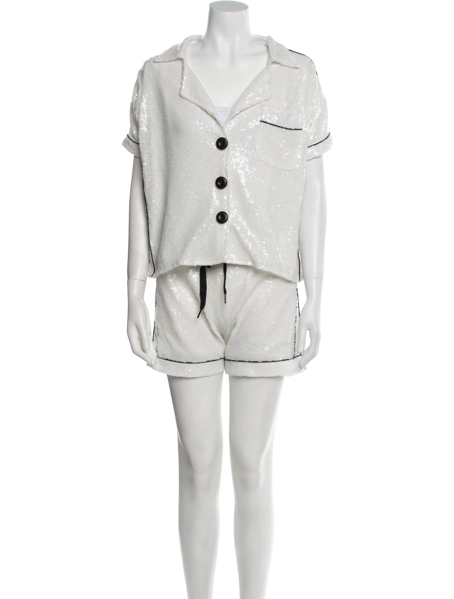 House of Mua Mua Sequin Embellishments Short Set