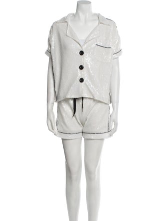 House of Mua Mua Sequin Embellishments Short Set