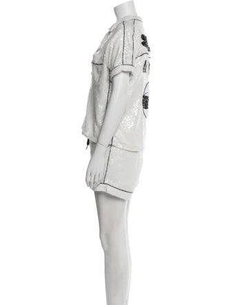 House of Mua Mua Sequin Embellishments Short Set