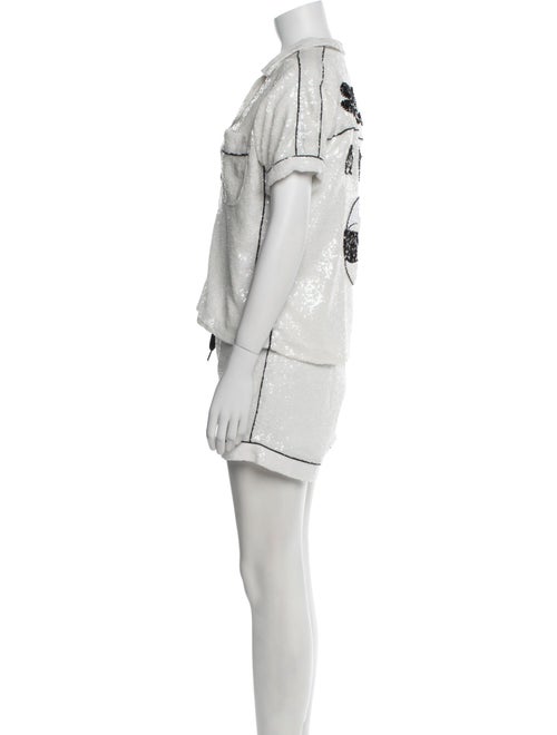 House of Mua Mua Sequin Embellishments Short Set