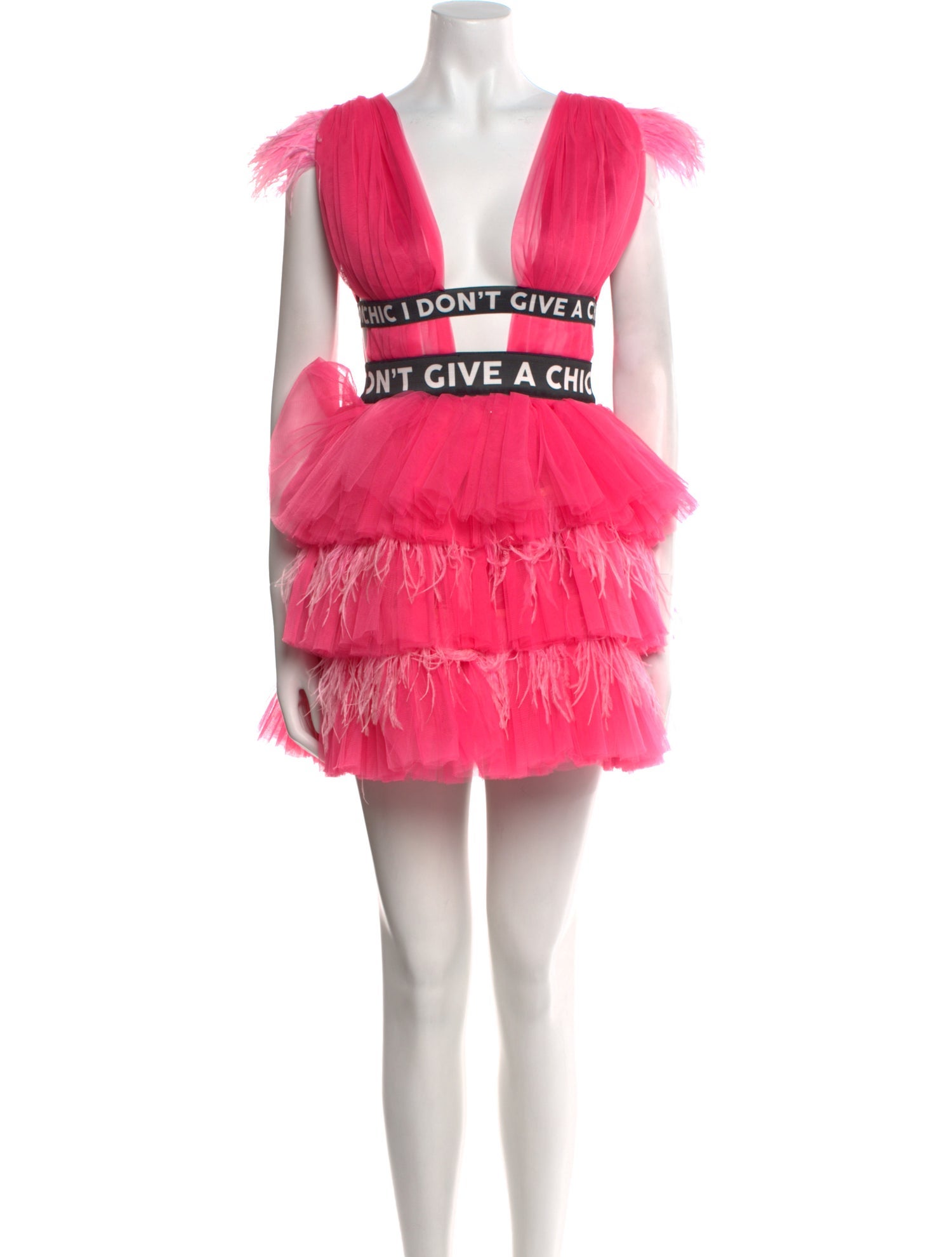 House of Mua Mua V-Neck Mini Dress