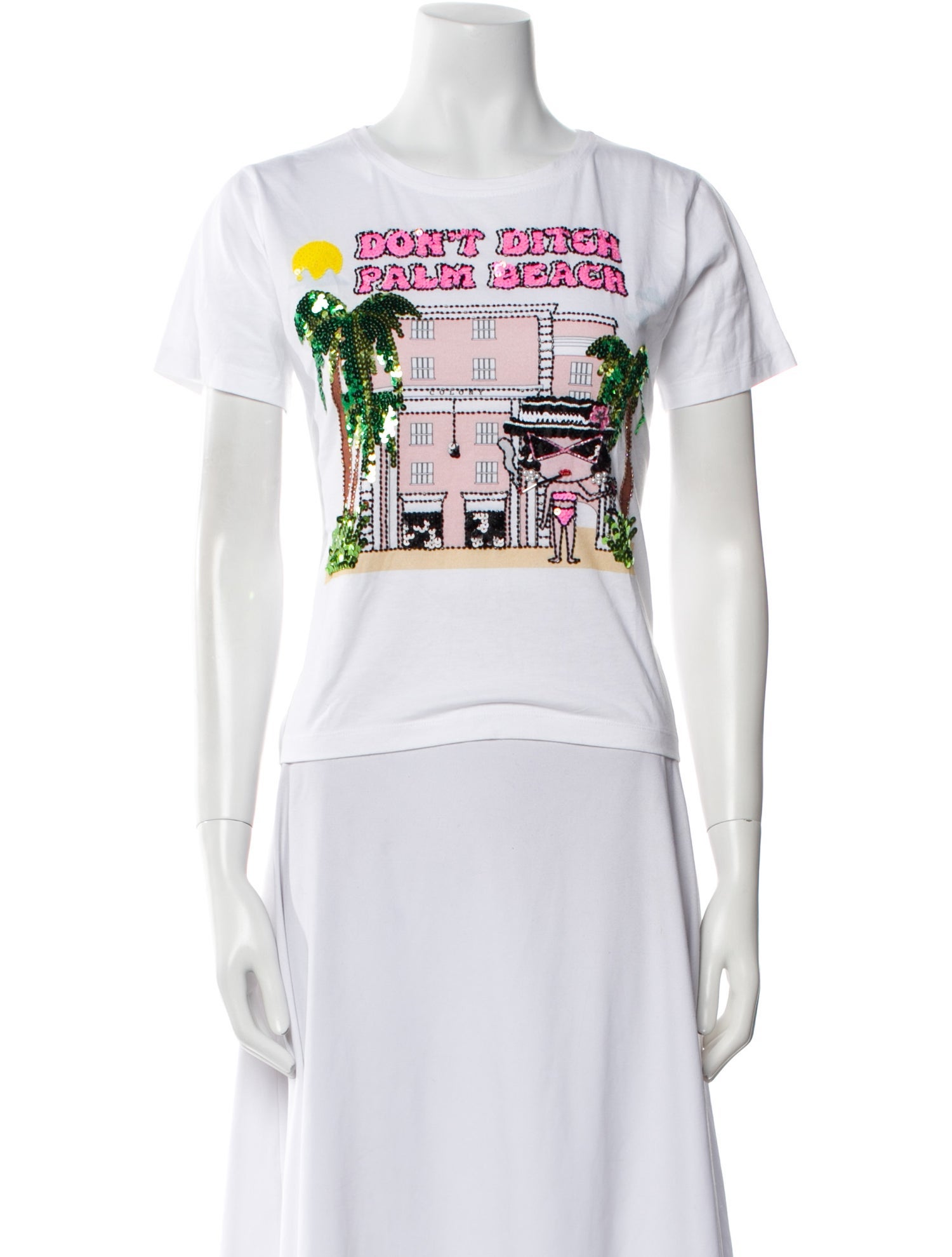 House of Mua Mua Graphic Print Crew Neck T-Shirt