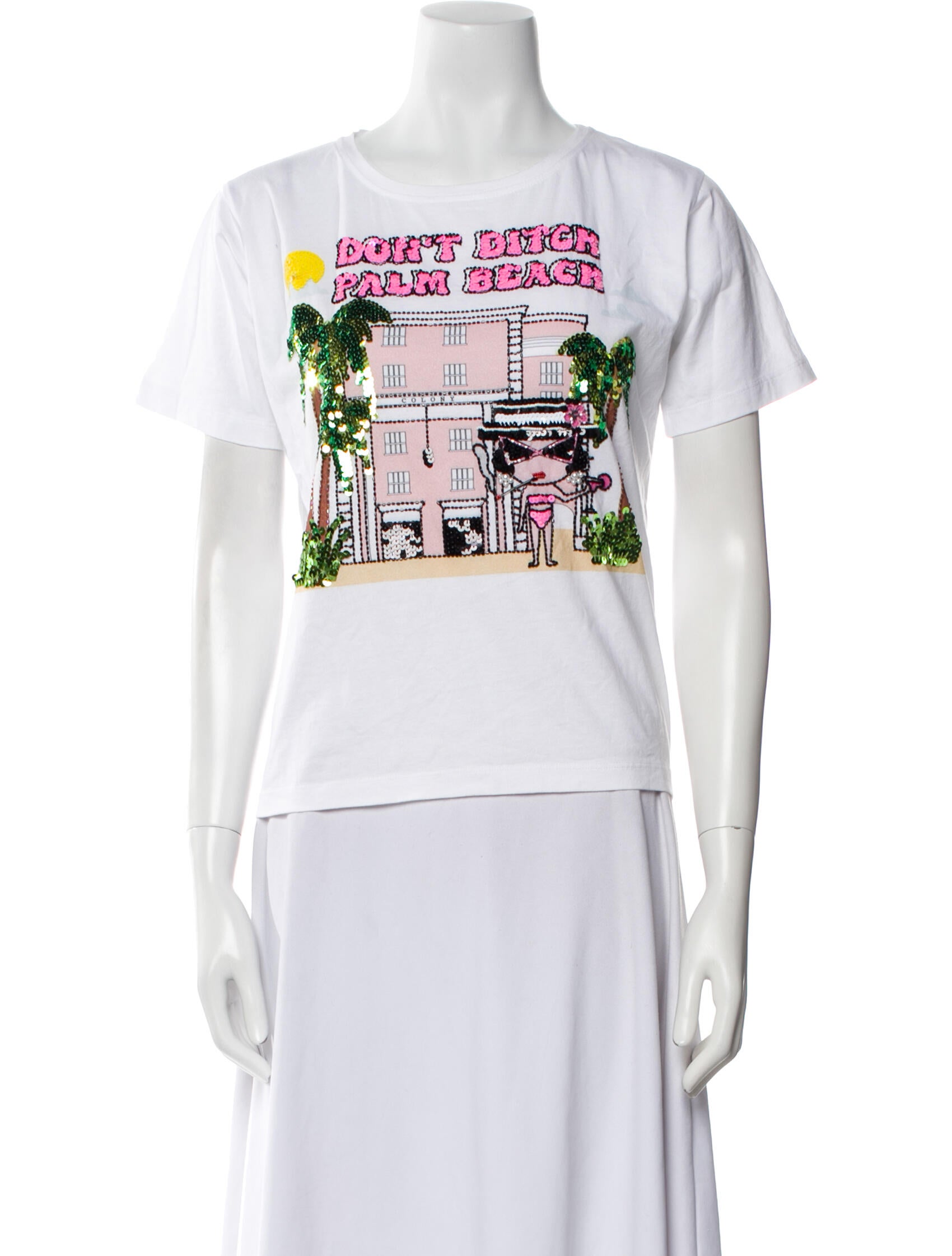 House of Mua Mua Graphic Print Crew Neck T-Shirt