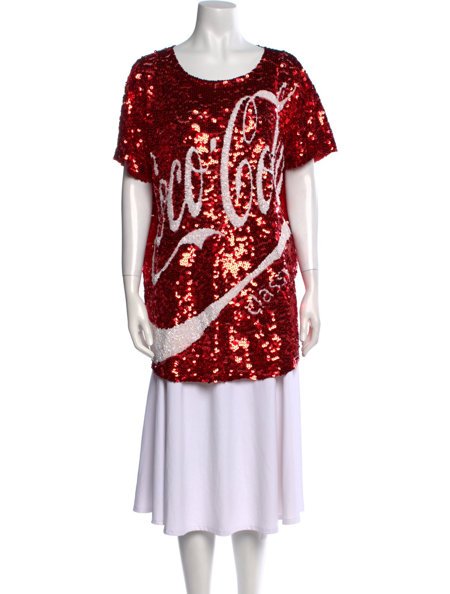 House of Mua Mua Graphic Print Scoop Neck Tunic