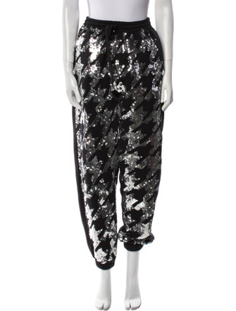 House of Mua Mua Patterned Sequin Embellishments Sweatpants