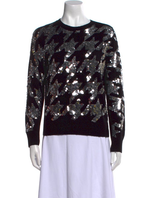 House of Mua Mua Merino Wool Printed Sweater