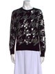 House of Mua Mua Merino Wool Printed Sweater