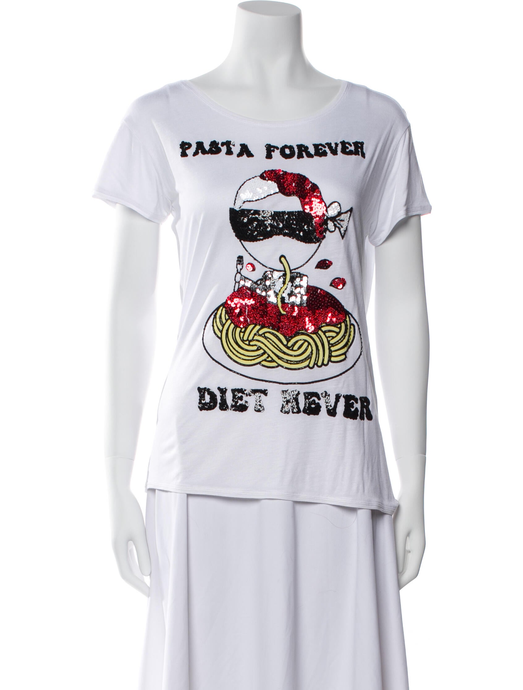 House of Mua Mua Graphic Print Crew Neck T-Shirt