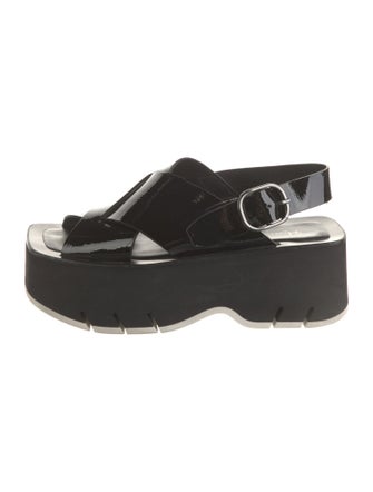 Homers Patent Leather Slingback Sandals