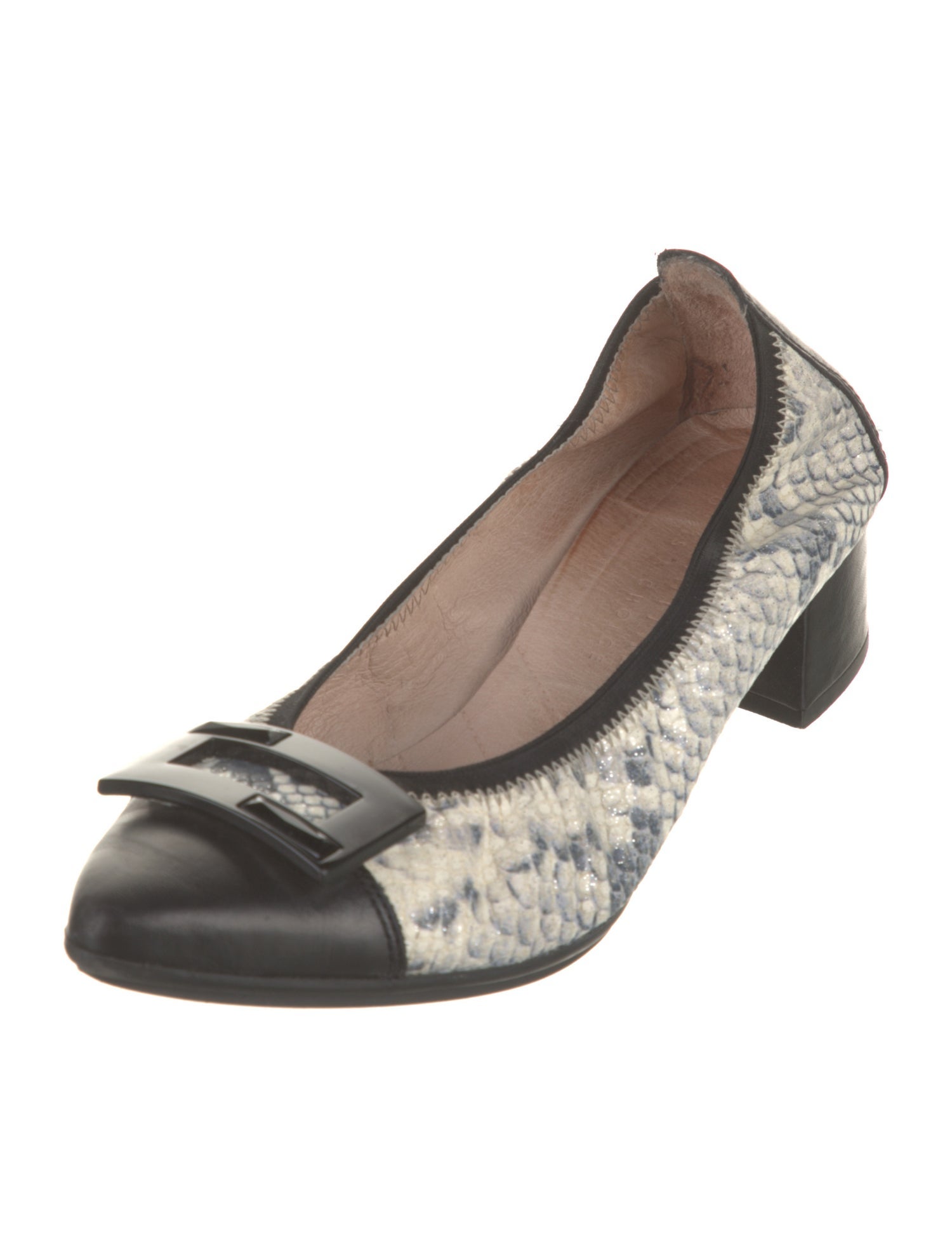 HISPANITAS Leather Animal Print Pumps