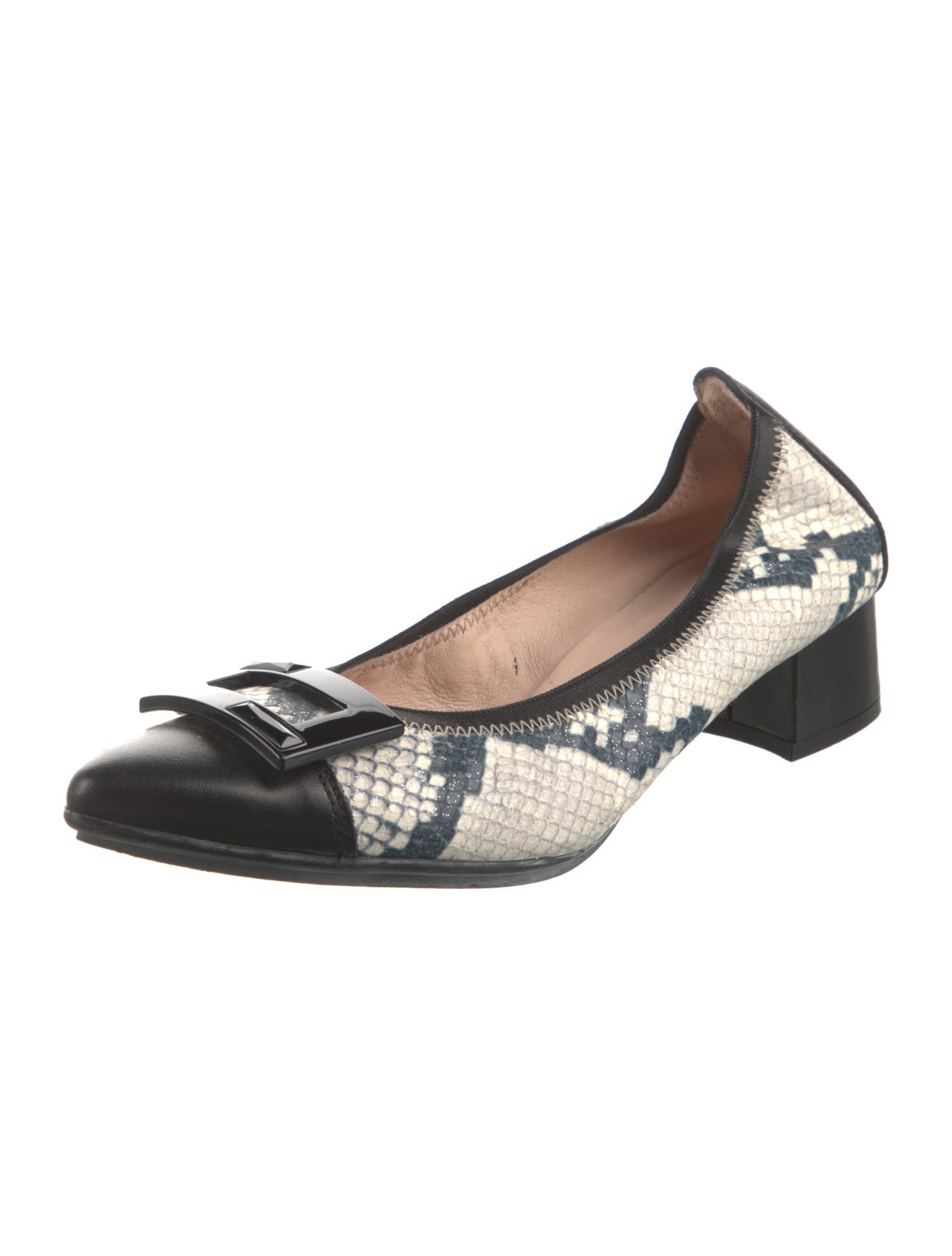 HISPANITAS Leather Animal Print Pumps