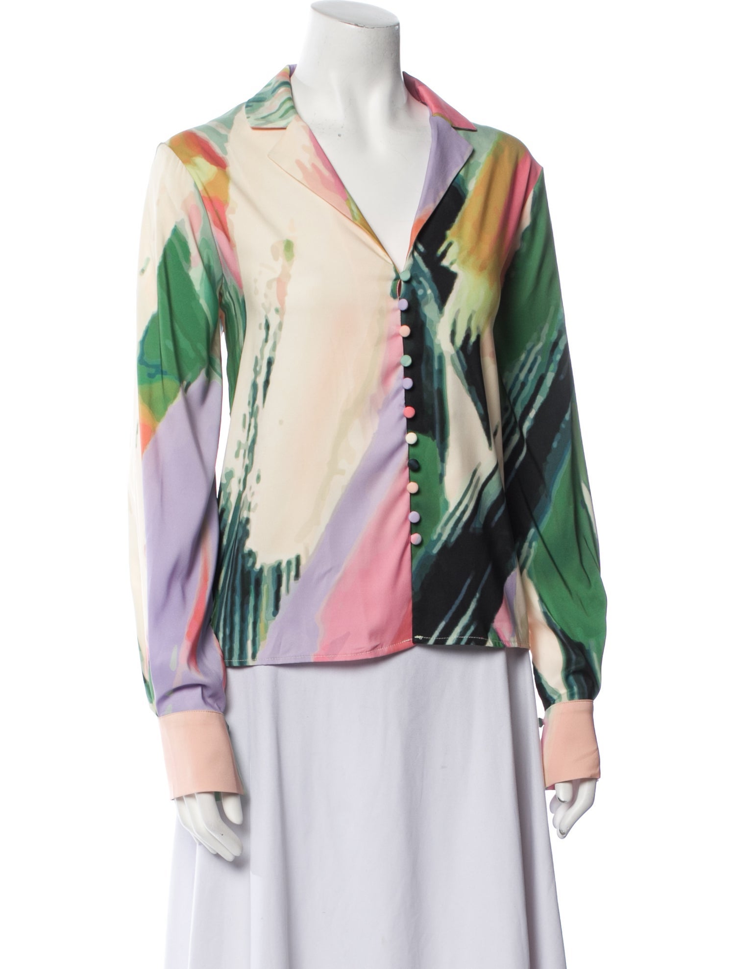 Hutch Printed Long Sleeve Blouse