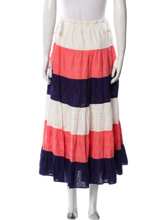 Hutch Striped Midi Length Skirt