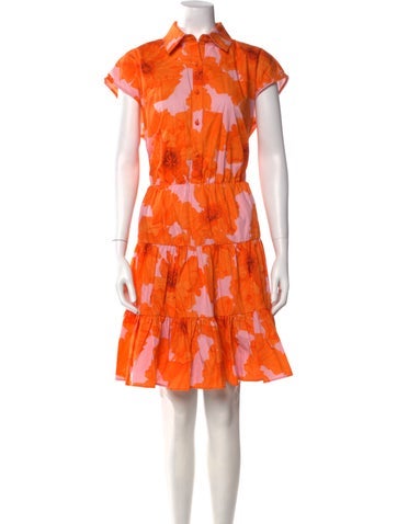 Hutch Dresses Floral Print Knee-Length Dress M