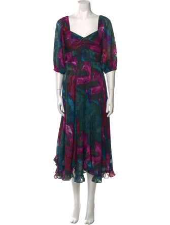 Hutch Printed Long Dress