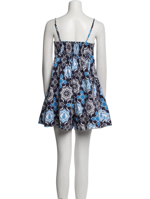 Hutch Floral Print Square Neckline Romper