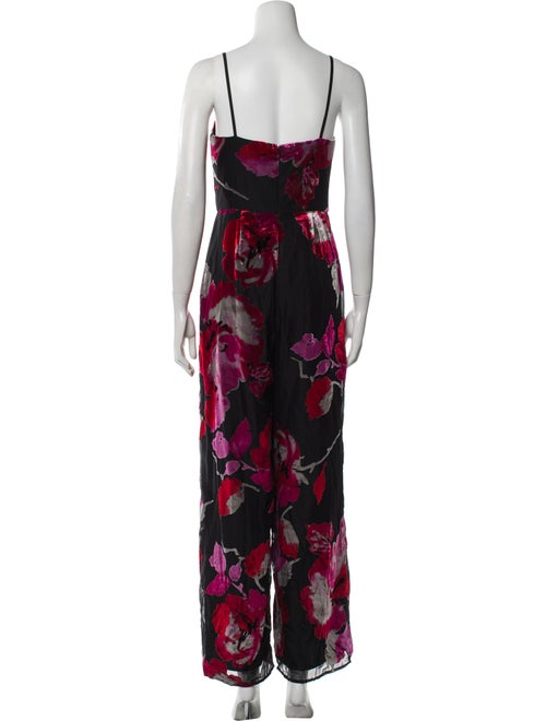 Hutch Floral Print Square Neckline Jumpsuit